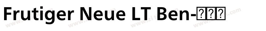 Frutiger Neue LT Ben字体转换
